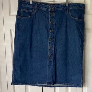 Lee Blue Denim Pencil Skirt